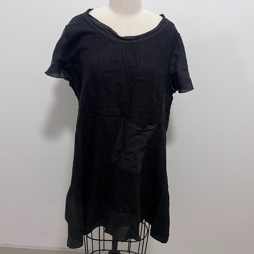 La. Fixsun Black Short Sleeve Dress
